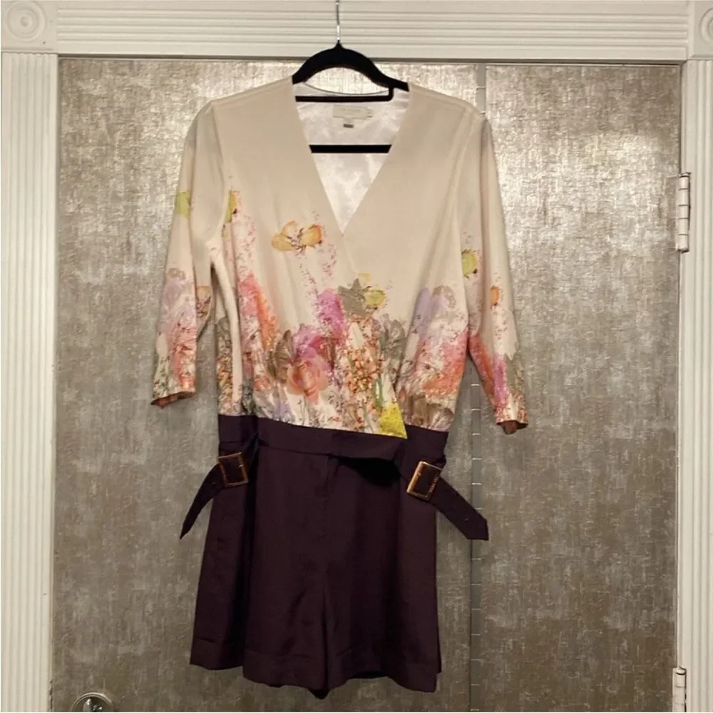 Ted Baker floral romper, L